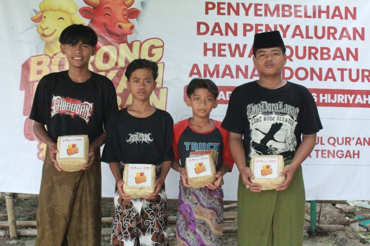 Qurban Amanah Donatur Hadirkan Kebahagiaan di Pelosok Jateng