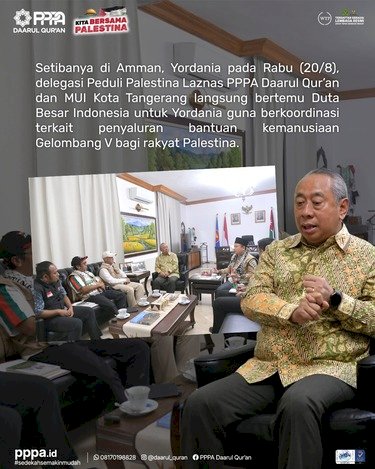 Penyaluran Bantuan Kemanusiaan untuk Palestina Gelombang V