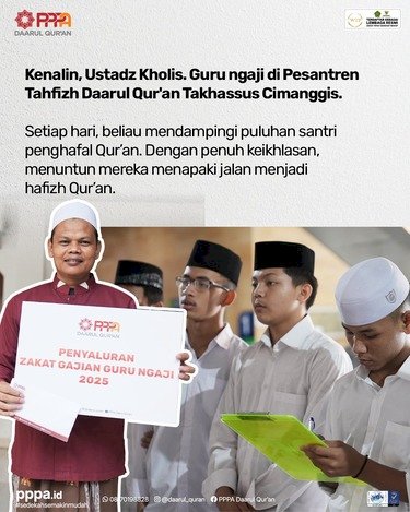 Zakat Gajianmu Muliakan Guru Ngaji