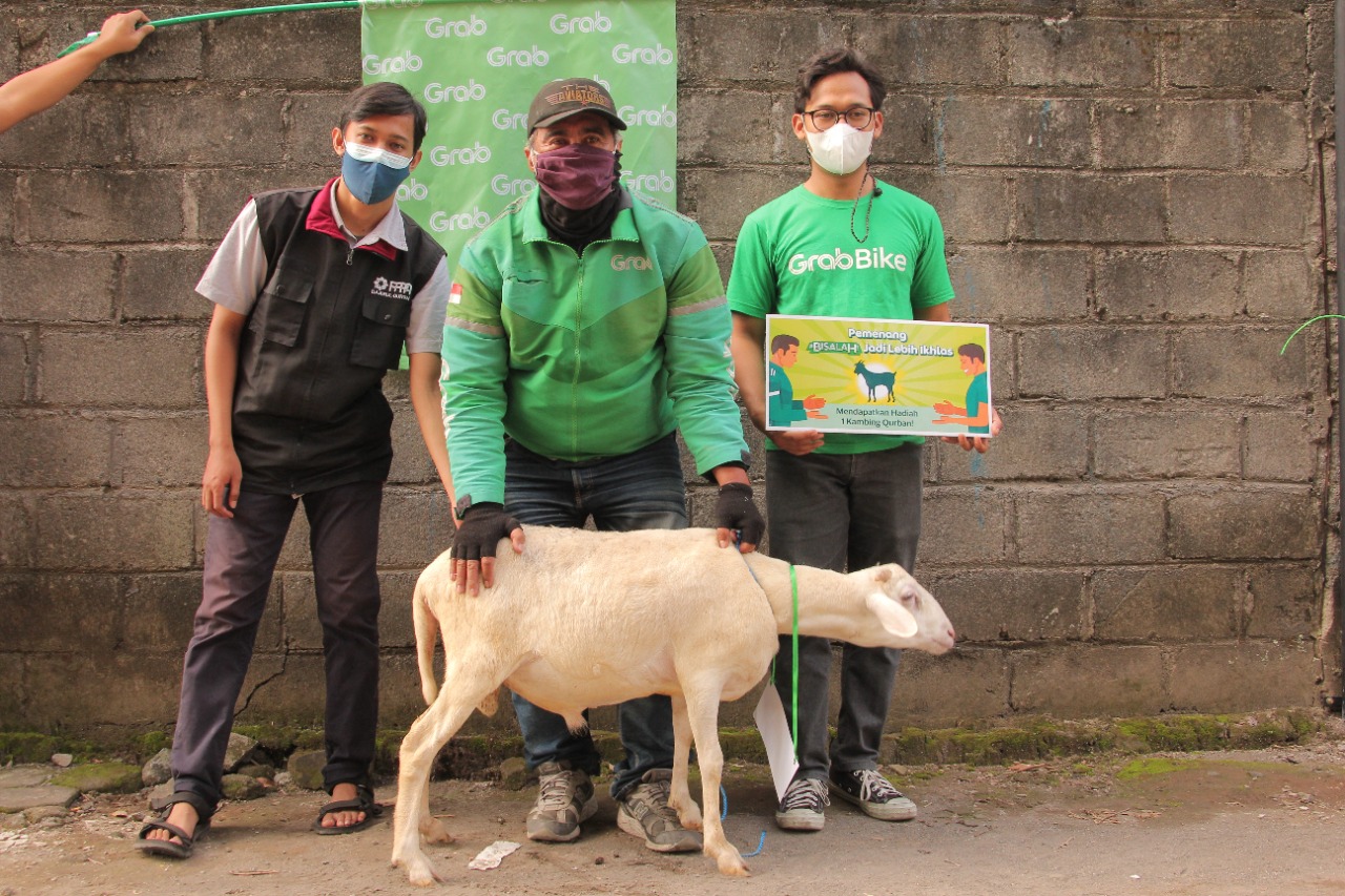 Qurban untuk Driver Ojek Online, Kolaborasi PPPA Daarul Quran Yogyakarta Bersama Grab Indonesia