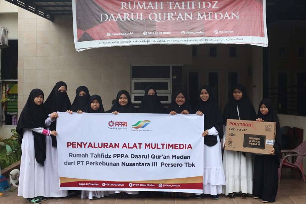 Gandeng PTPN III, PPPA Daarul Qurâ€™an Salurkan TV untuk Rumah Tahfidz