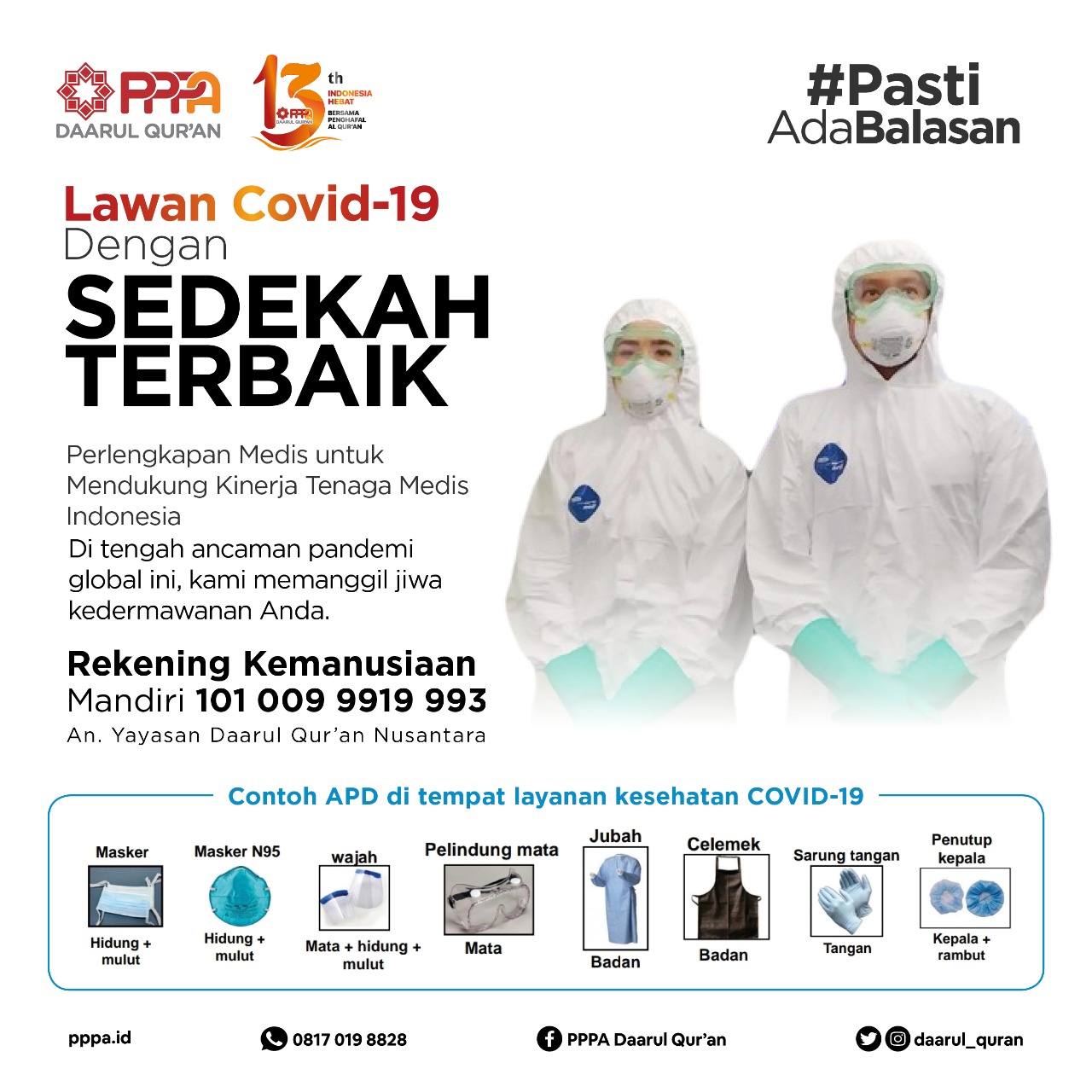 Donasi untuk Pahlawan Kesehatan Hadapi Covid-19