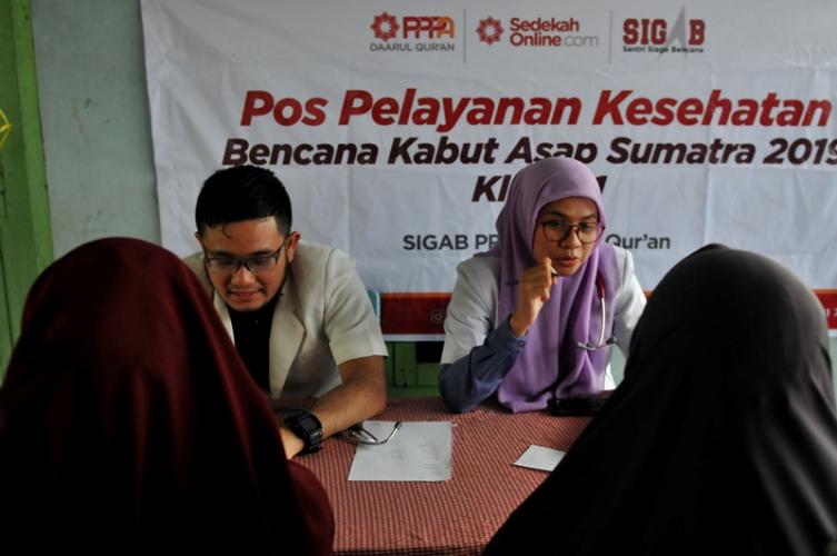 Warga Antusias Datangi Posko Kesehatan Gratis PPPA Daarul Qur'an