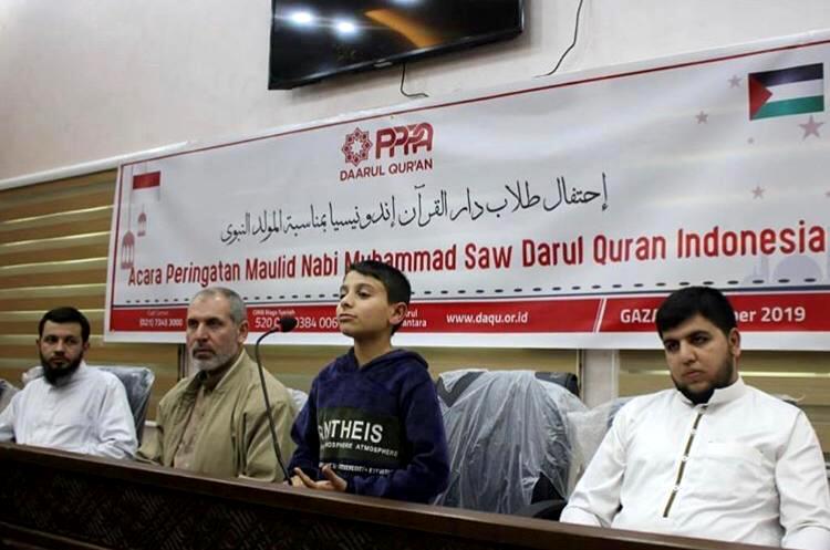 Maulid Nabi Santri Daarul Qur'an Palestina