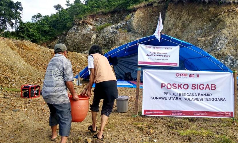 Daarul Qur'an Bangun Posko di Konawe Utara