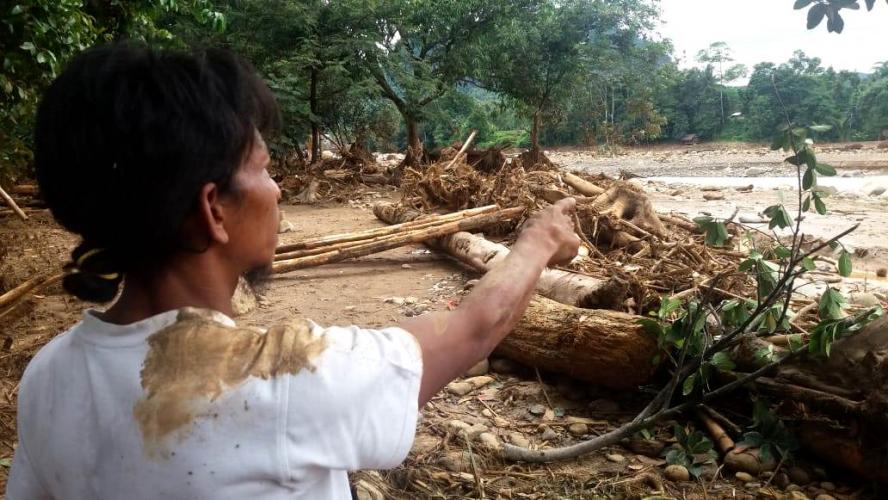 Rumah Ruslan dan Puluhan Warga Lebak Hanyut Diterjang Banjir