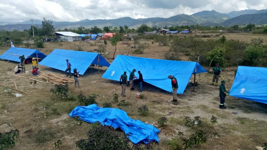 SIGAB Dirikan Shelter Darurat